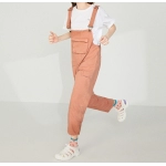 Summer Fashion Loose-Fitting Ripped Suspenders Pants for Women